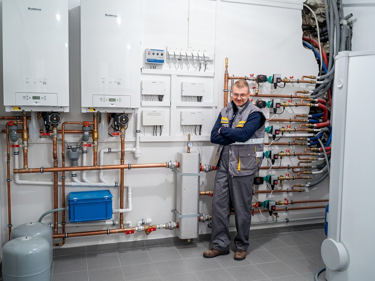 Przy instalacji grzewczej, Warszawa